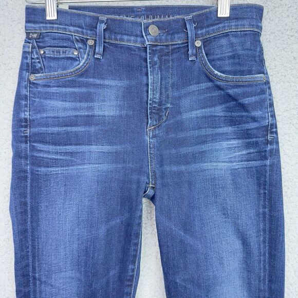Citizen of Humanity‎ Rocket Crop High Rise Skinny Jeans Womens 26 Blue Mid Rise - Picture 2 of 14
